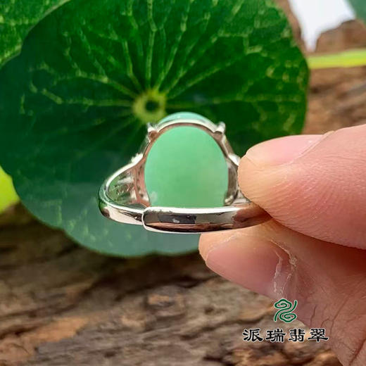 派瑞翡翠翡翠戒面 糯种 绿色 商品图2