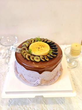 烤布蕾巧克力蓝莓