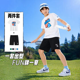 NIKE 3BRAND 夏 大童小童 短袖T/短裤 RWB-KS-1901