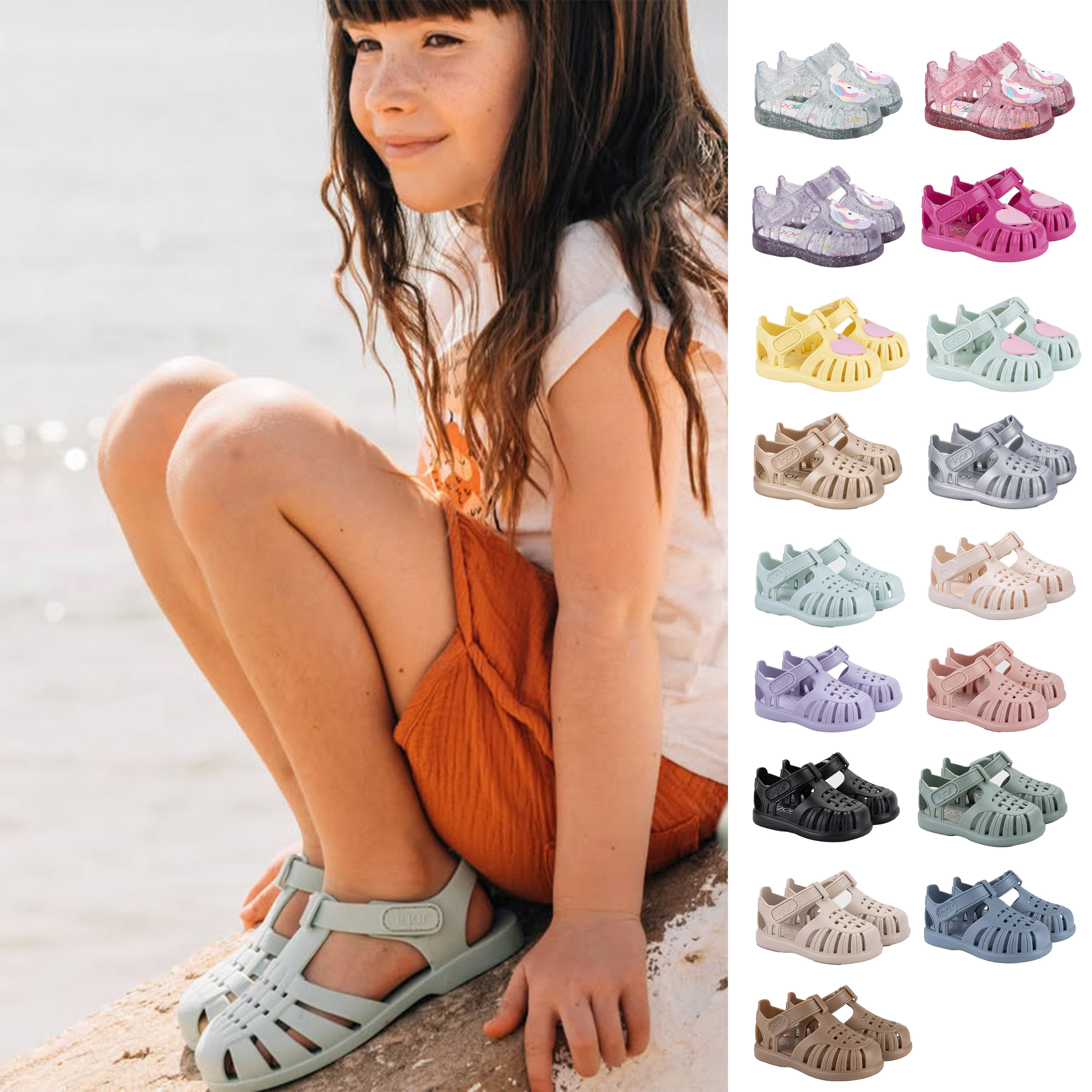 igor 26SS 西班牙宝宝儿童夏季软底休闲防滑沙滩鞋罗马凉鞋