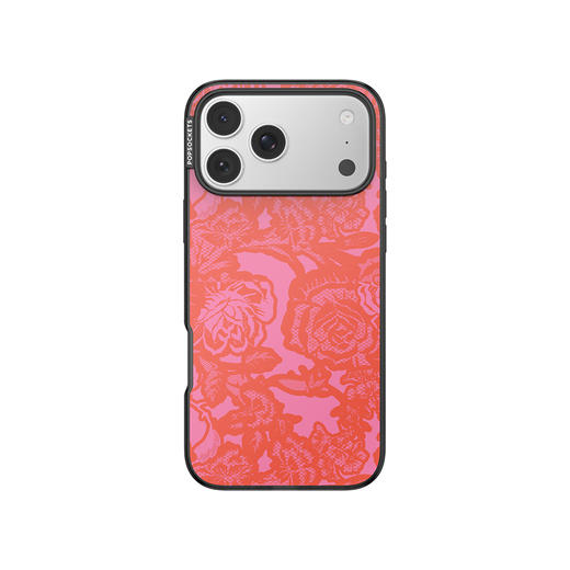 【闪亮派对】红粉蕾丝 POPCASE手机壳 MagSafe Popcase磁吸款 红色 iPhone17/16/15/14/13 商品图2