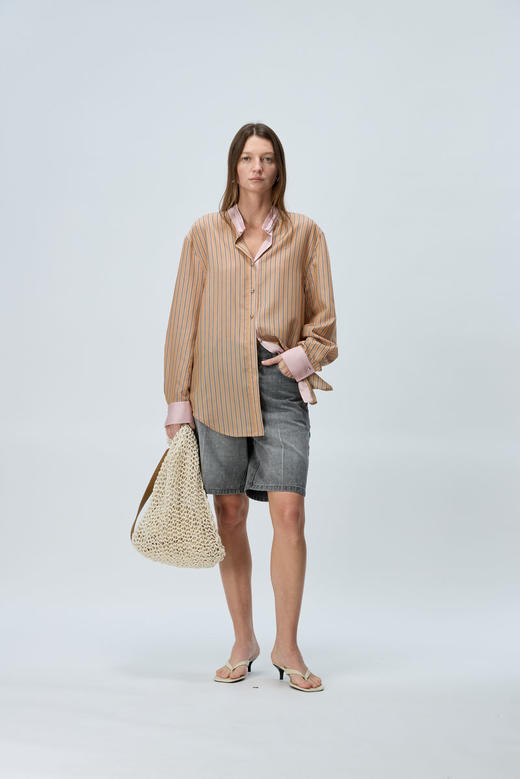 圆领撞色衬衫 商品图1