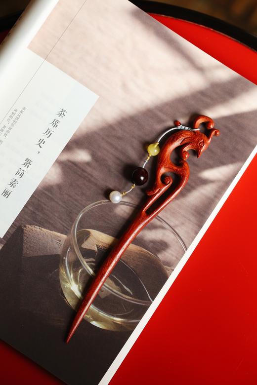 凤兮°小叶紫檀发簪 商品图2