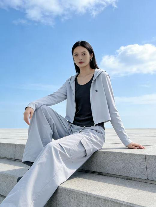 库存告急！三件套！「晴空系列」【自营】｜2026马年春季连帽休闲三件套 背心➕短外套➕工装裤子松弛感户外穿搭套装-喜出 商品图0