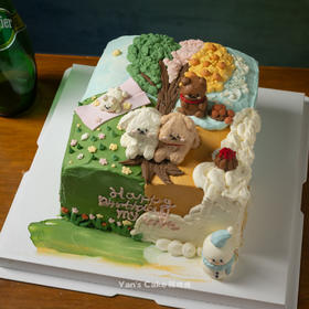 线条小狗的春夏秋冬