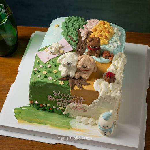 线条小狗的春夏秋冬 商品图0