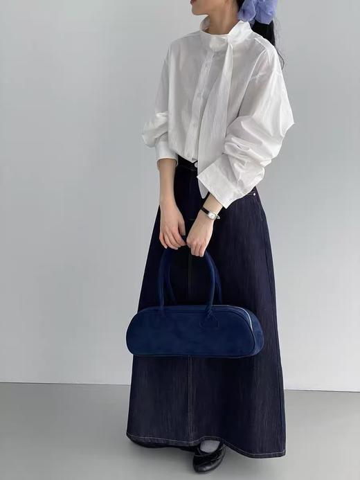 推荐！【自营】飘带～韩系高级感简约白色圆领衬衫女2026春季新款百搭衬衣-喜出 商品图3