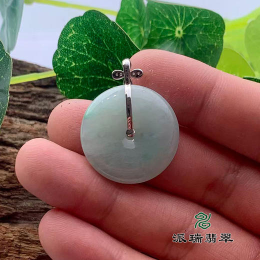 派瑞翡翠 18k金翡翠频繁空 糯种 浅绿 商品图2