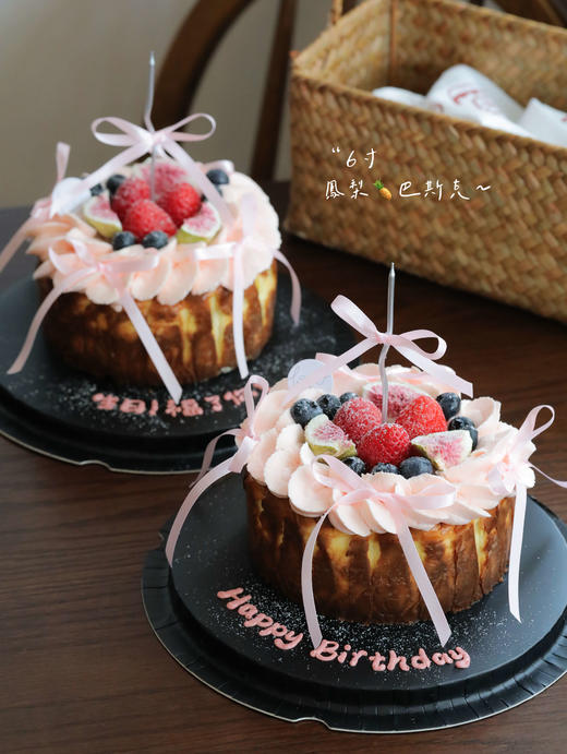 「小生日ins蝴蝶结巴斯克」100%动物奶油（提前6小时预订） 商品图4