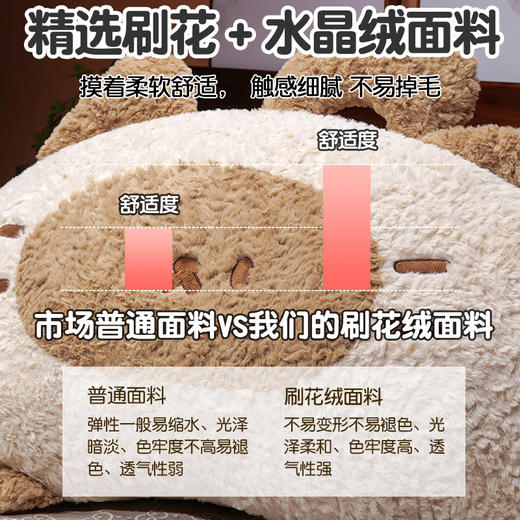 自然醒歪耳暹罗猫月牙床头靠枕QYL 商品图5