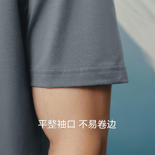 Threegun三枪 冰泉棉翻领短袖男衫-T10011A01 商品图10