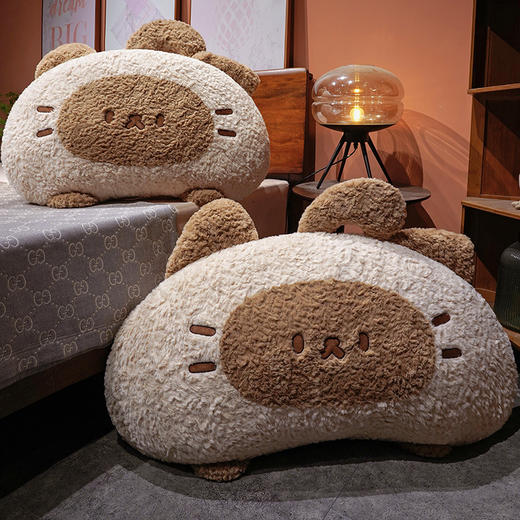 自然醒歪耳暹罗猫月牙床头靠枕QYL 商品图8