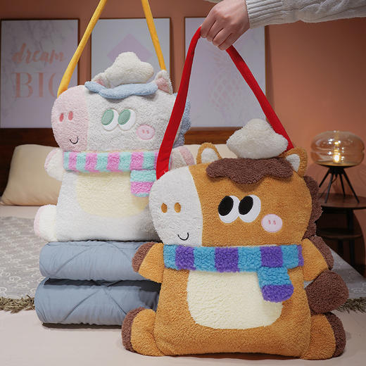 自然醒马小厨手提抱枕被QYL 商品图9