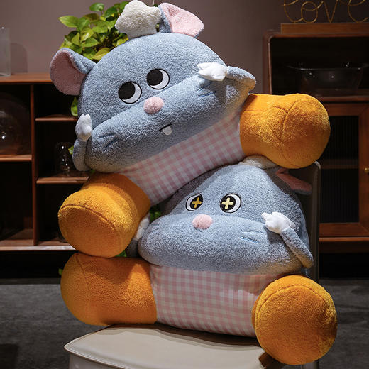 自然醒大厨芝士鼠大脚拥抱式腰靠QYL 商品图13