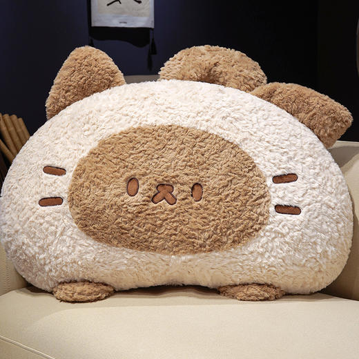 自然醒歪耳暹罗猫月牙床头靠枕QYL 商品图13