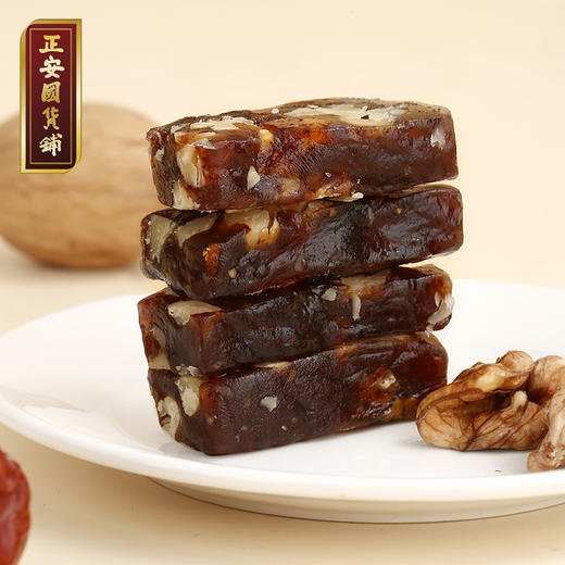 正安 枣泥核桃糕 温固精力红润脸色 办公室茶点 原汁原味的健康零食 枣泥核桃糕 180g/盒 商品图0