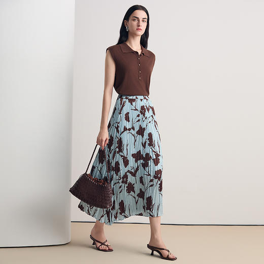 EITIE爱特爱时尚舒适修身百搭无袖针织上衣2026夏新款8601305 商品图7