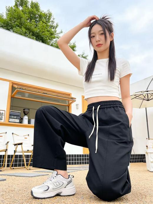 高密100%棉【自营】 裤型超好！显瘦8830水洗棉气球裤九分宽松休闲裤 -喜出 商品图4