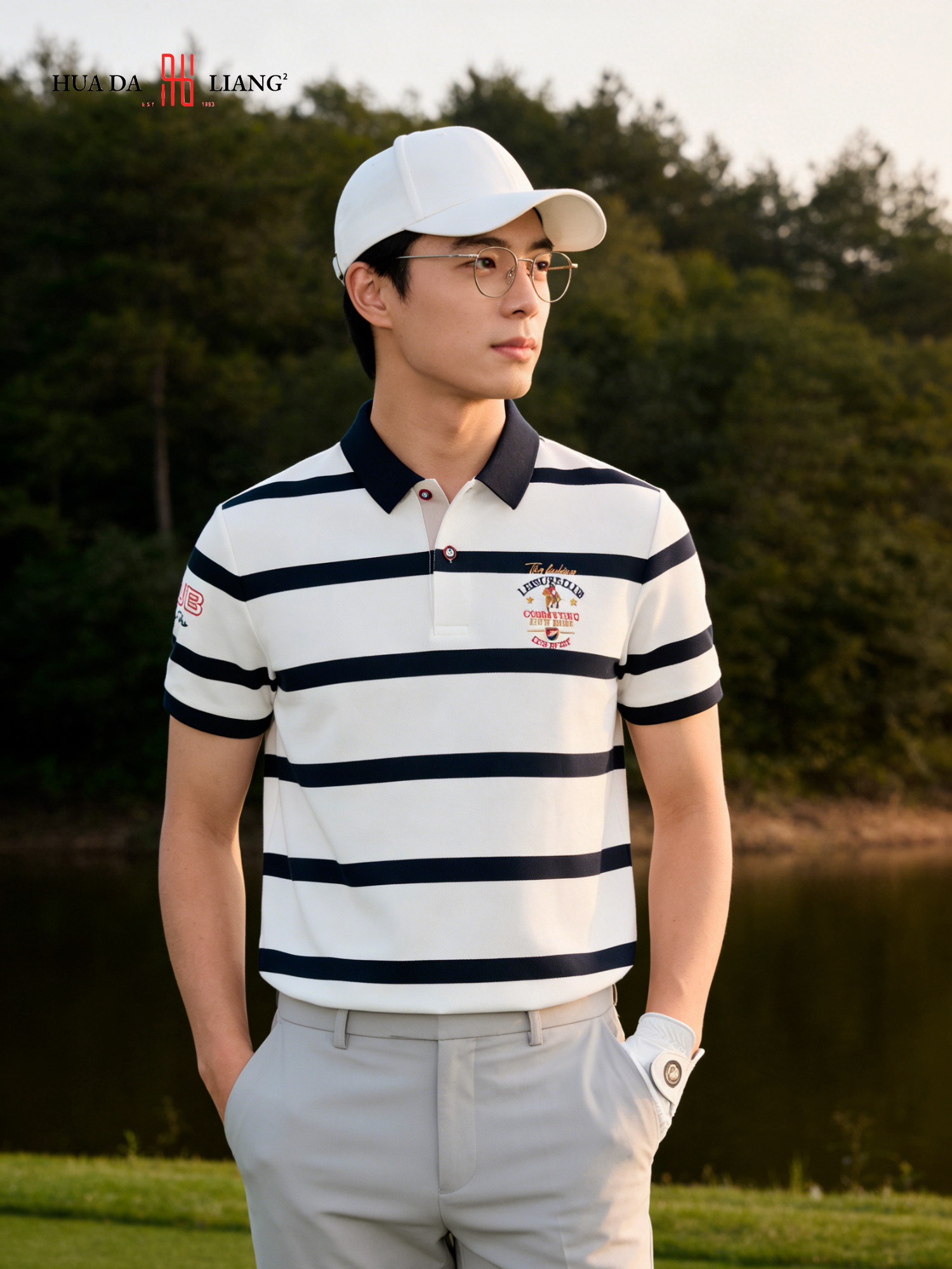 男装26春夏新品反领POLO条纹短袖2294-88019