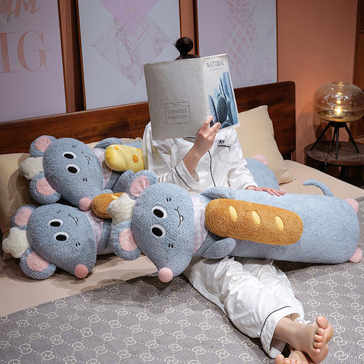 自然醒鼠大厨趣味长条抱枕QYL 商品图7