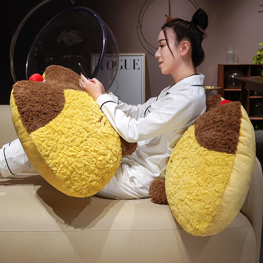 自然醒月牙布丁猫刷花大靠背QYL 商品图7