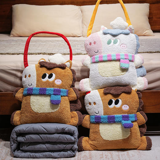 自然醒马小厨手提抱枕被QYL 商品图13