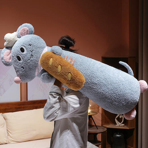 自然醒鼠大厨趣味长条抱枕QYL 商品图11