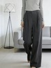 定制高级面料【自营】0136 休闲烟灰80%棉➕20天丝长款直筒宽松休闲裤 -喜出 商品缩略图3