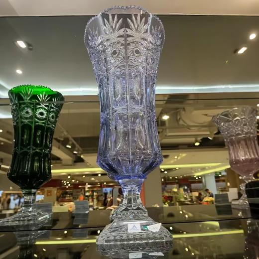 德国进口Arnstadt安斯特奢华玻璃花瓶摆件插花客厅高级感家用送礼安斯特43cm琥珀玛德琳花瓶34cm（仅样品，介意者慎拍，非质量不退不换 商品图2