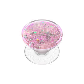 【天生发光体】璀璨瀑布 泡泡骚 X xxokate 创作者联名计划 POPGRIP泡泡骚手机粘贴式气囊支架 Tidepool流沙系列 粉色 闪粉亮片