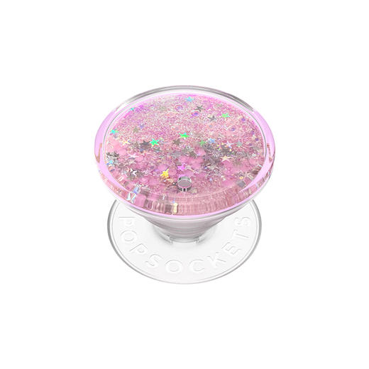 【天生发光体】璀璨瀑布 泡泡骚 X xxokate 创作者联名计划 POPGRIP泡泡骚手机粘贴式气囊支架 Tidepool流沙系列 粉色 闪粉亮片 商品图0