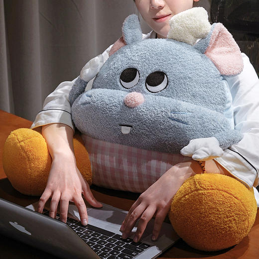 自然醒大厨芝士鼠大脚拥抱式腰靠QYL 商品图11