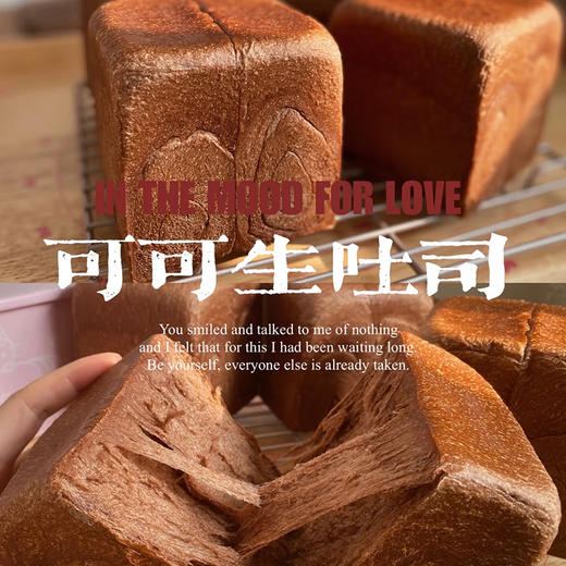 【面包系列】可可生吐司 | 浓郁巧克力吐司，给味蕾一场甜蜜邂逅 商品图0