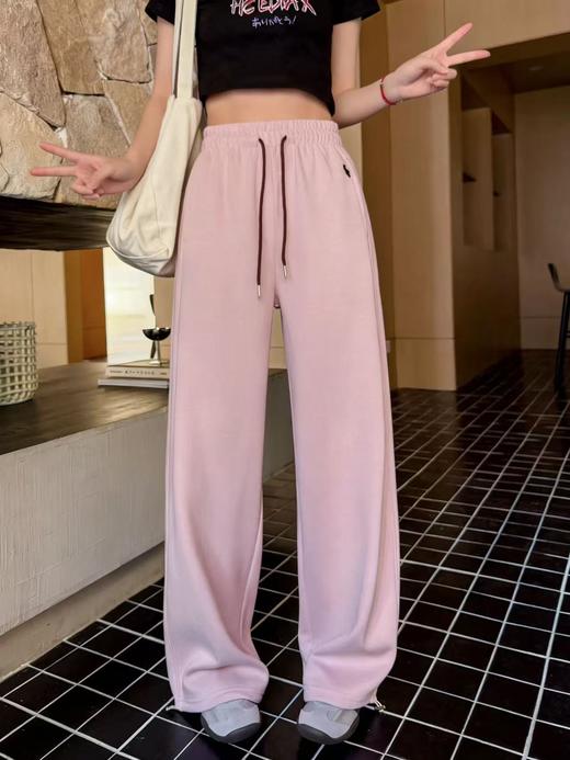 418良粉节|2026 活动爆款 【自营】6117爆款两穿休闲裤小码刺绣撞色腰绳休闲直筒裤-喜出 商品图5