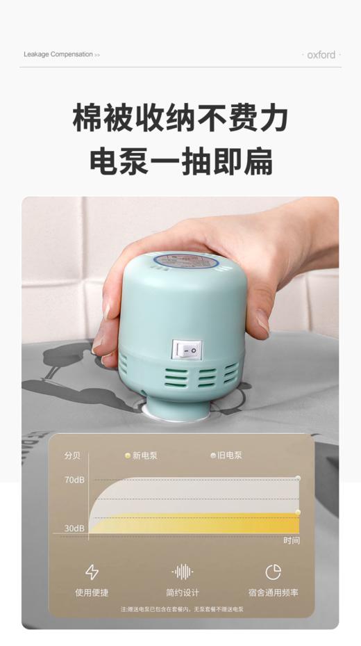 【多样屋专柜】杜拓家用抽真空压缩袋收纳袋衣服被子衣物加厚耐用牛津布艺真空袋（任意买3个袋子以上送手泵） 商品图7