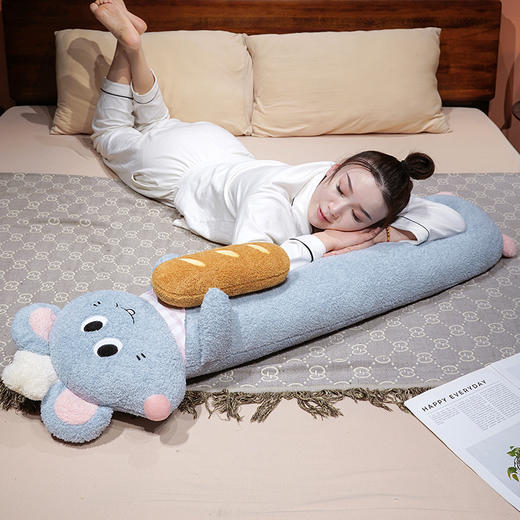 自然醒鼠大厨趣味长条抱枕QYL 商品图13