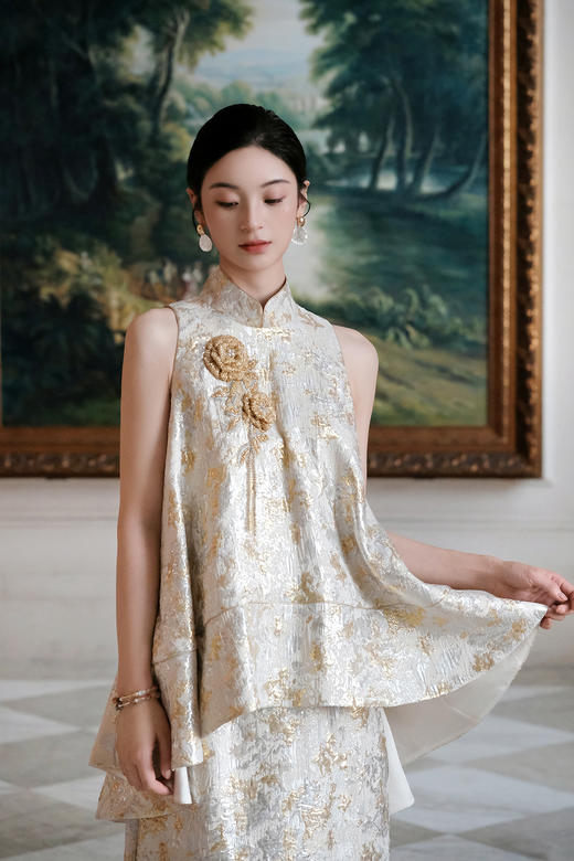 廷前观棠 | 金阙谣上衣 商品图3