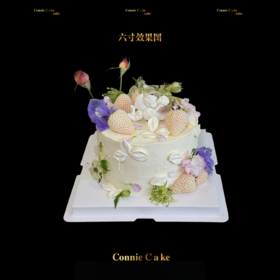 森系鲜花天使白雪草莓春日蛋糕