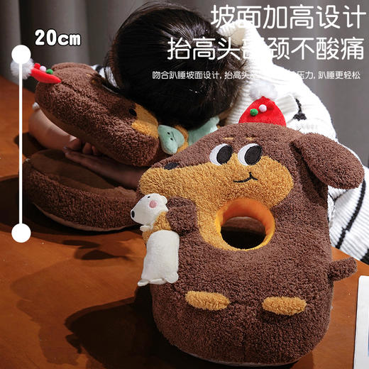 自然醒抱娃腊肠狗双面午睡枕QYL 商品图2
