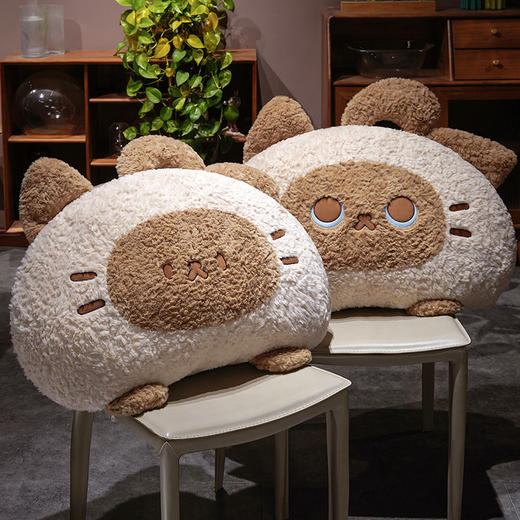 自然醒歪耳暹罗猫月牙床头靠枕QYL 商品图11