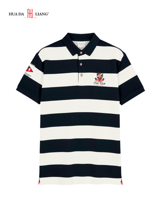 男装26春夏新品反领POLO条纹短袖2294-88008 商品图1