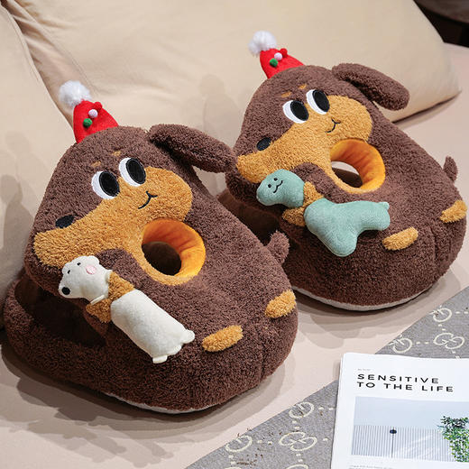 自然醒抱娃腊肠狗双面午睡枕QYL 商品图13