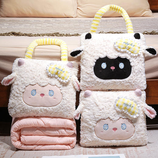 自然醒绵绵羊手提式抱枕被QYL 商品图8