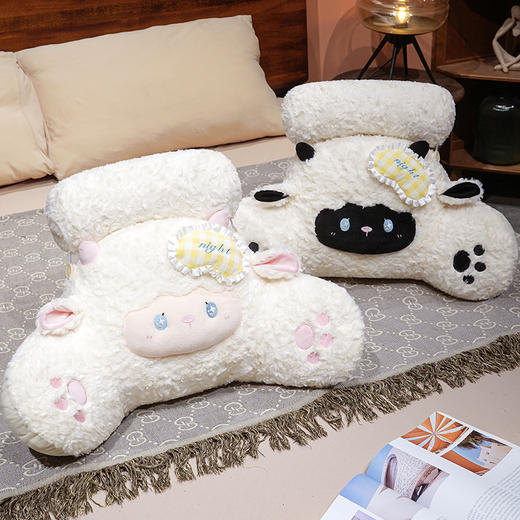 自然醒绵绵羊床头拥抱式腰靠QYL 商品图13