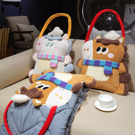 自然醒马小厨手提抱枕被QYL 商品图11