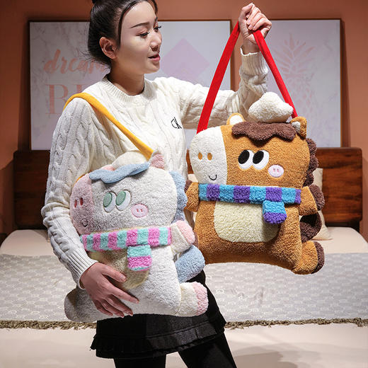 自然醒马小厨手提抱枕被QYL 商品图8