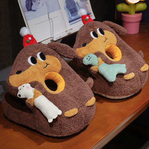 自然醒抱娃腊肠狗双面午睡枕QYL 商品图9