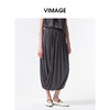 VIMAGE纬漫纪2026夏季新款不规则褶皱花苞设计显瘦松紧腰半身裙V2506210 商品缩略图2