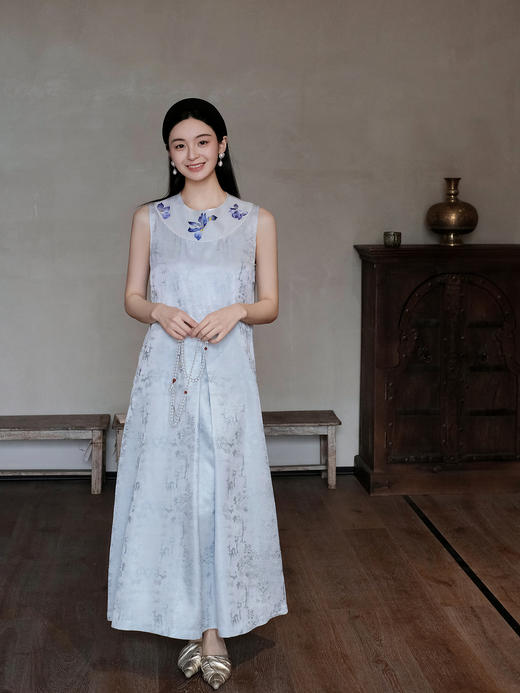 盛唐牡丹盛奢系列 | 手绣真丝女长裙 商品图0