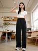 【自营】2609 韩系百搭不挑人压皱面料松紧腰休闲裤-喜出 商品缩略图4
